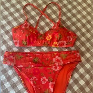 Aeropostale Tropical Red Bikini